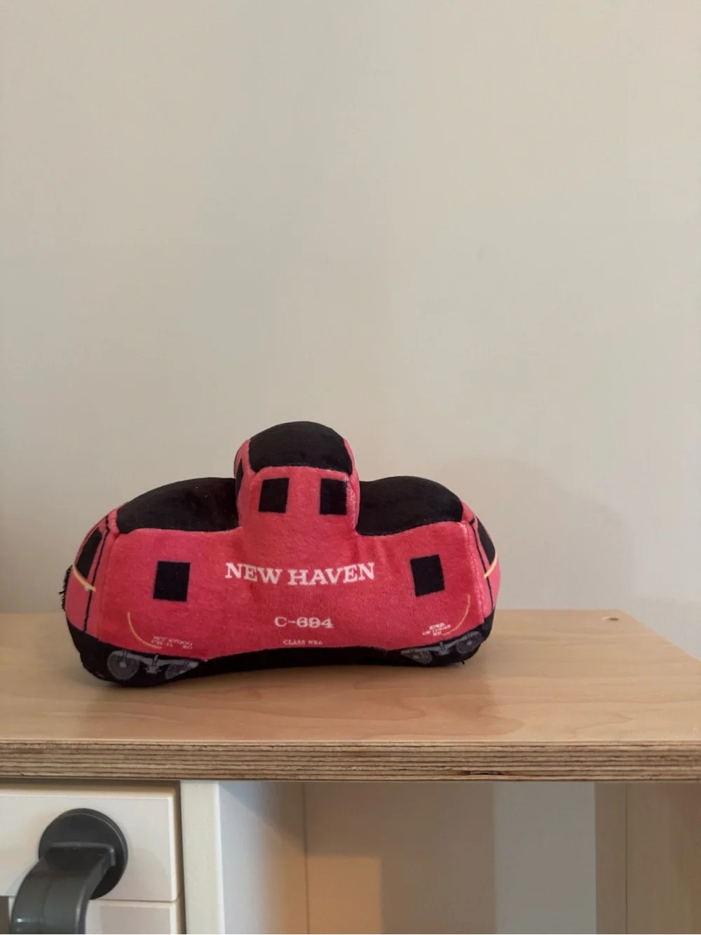 Red Plush Train Toy - Kids Soft Vehicle Plush